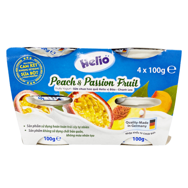 Sữa chua hoa quả Helio vị Đào - Chanh leo