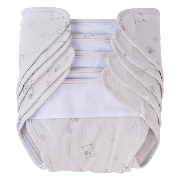 Set 5 tã vải sơ sinh Animo BA0624021 (NB,Nhiều màu, Giao mẫu ngẫu nhiên)