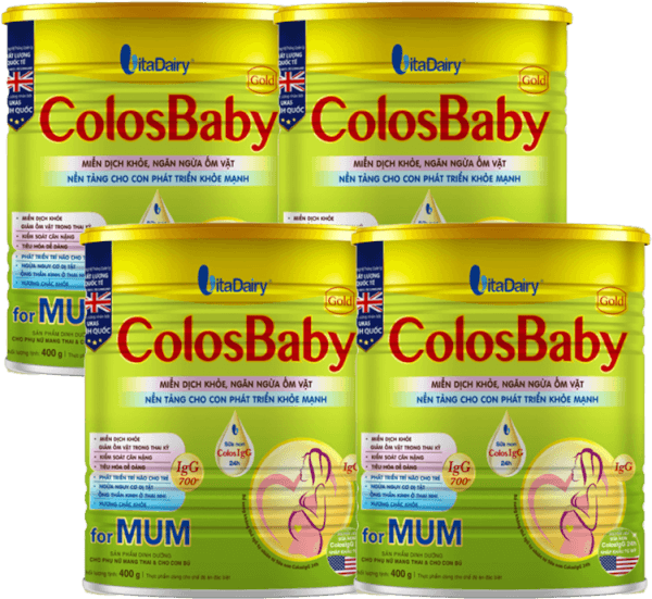 Combo 4 Sữa bầu Colosbaby Gold Mum 400g
