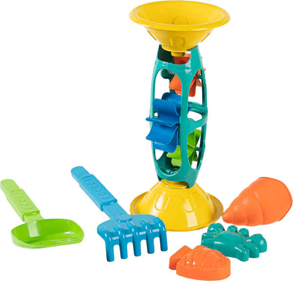 Đồ chơi đi biển tháp xoay cát nước 6pcs LH16880455 C404 (Xanh,Vàng)