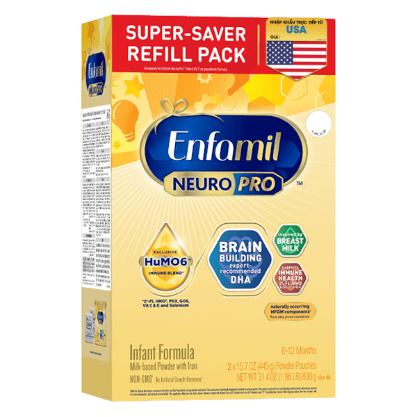 Sữa Enfamil NeuroPro Infant Formula 890g (0-12 tháng)