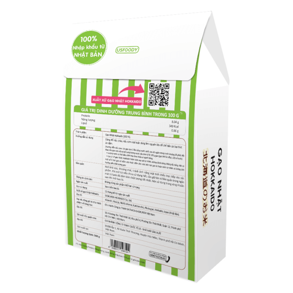 Gạo Nhật Hokkaido 500g