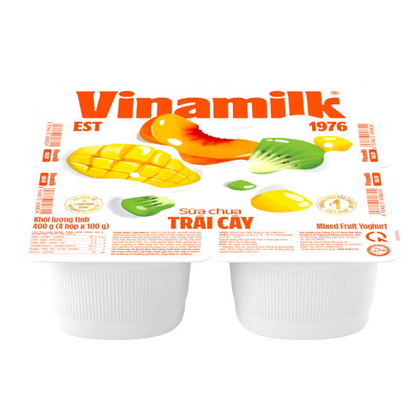 Combo 2 Sữa chua Vinamilk Trái cây 100g