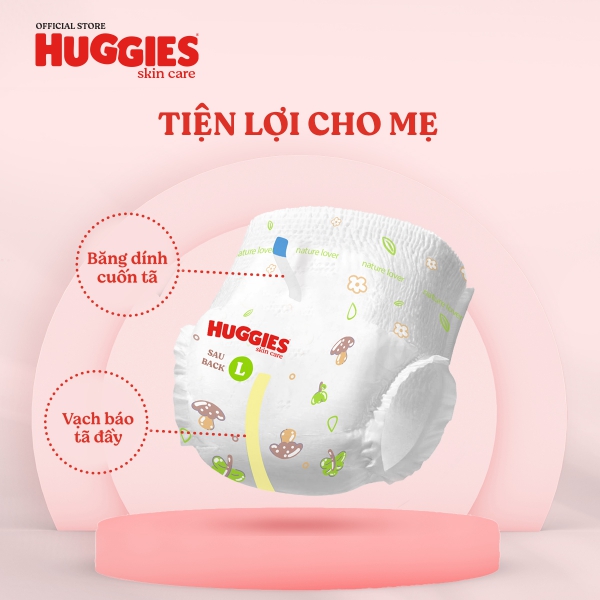 Tã quần Huggies Skincare gói cực đại (M, 6-11kg, 76 miếng) (giao bao bì ngẫu nhiên)