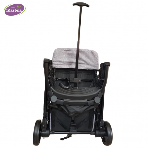 Xe đẩy du lịch gấp gọn tích hợp tay kéo Mastela HN-275 (màu ghi)