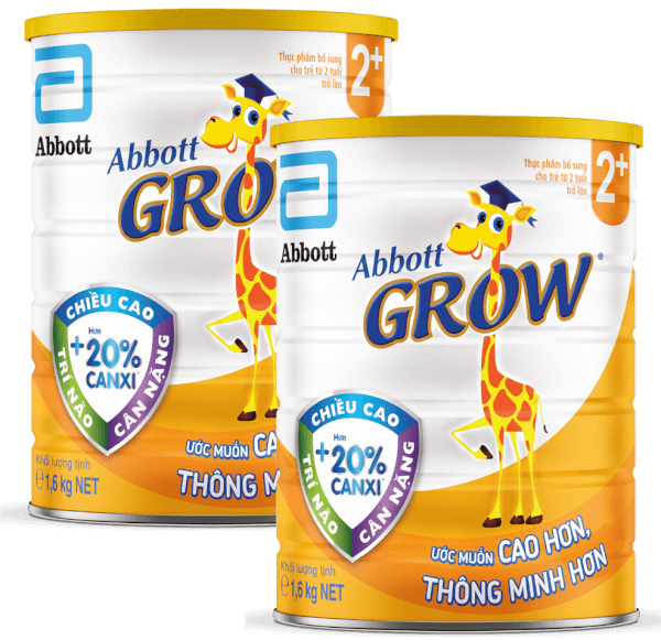 Combo 2 Sữa Abbott Grow 2+ 1,6kg (trên 2 tuổi)