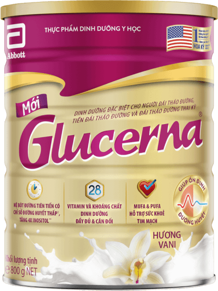 Thực phẩm dinh dưỡng y học Glucerna hương vani 800g