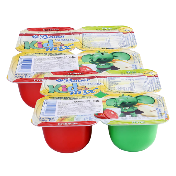 Combo 2 Phô mai hoa quả Kids Mix vị dâu lê 50g - Lốc 4