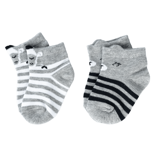 Set 2 đôi vớ sợi tre bé trai Animo XVV0524007 (6-12M,Nhiều màu)