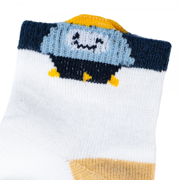 Set 2 đôi vớ sợi tre bé trai Animo XVV0524006 (0-6M,Nhiều màu)