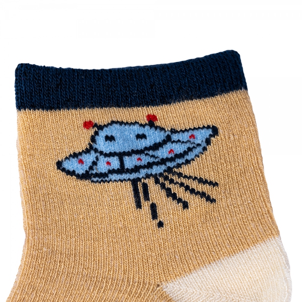 Set 2 đôi vớ sợi tre bé trai Animo XVV0524006 (0-6M,Nhiều màu)