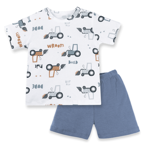 Bộ bé trai tay ngắn Animo Easy HN0724005 (1-4Y,Trắng)