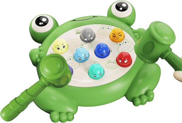 Bộ hình ếch con đập thú có nhạc HW24030610 C404 (Xanh lá)