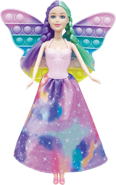 Búp bê công chúa cánh bướm kèm đồ chơi pop it CY597030 C404