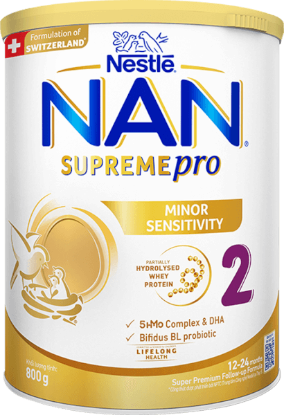 Sữa NAN SUPREME PRO số 2 800g (12-24 tháng)