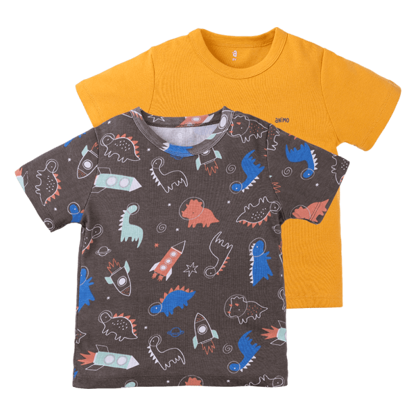 Set 2 áo bé trai tay ngắn Animo Easy HN0624014 (1-4Y,Nhiều màu)