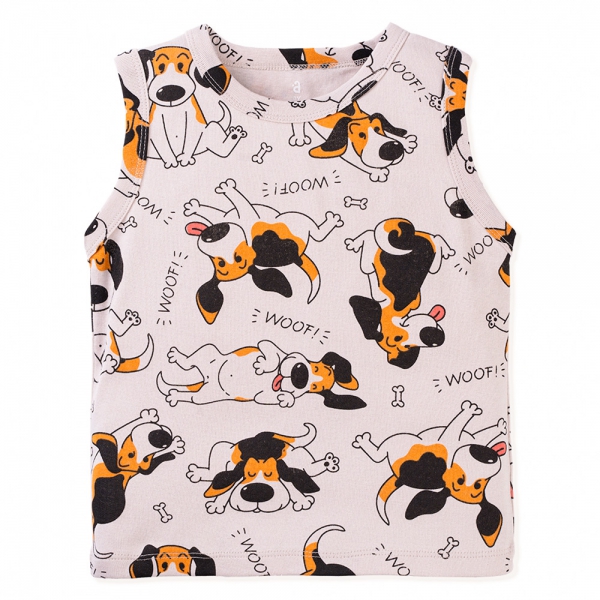 Set 2 áo bé trai sát nách Animo Easy HN0624013 (1-4Y,Nhiều màu)