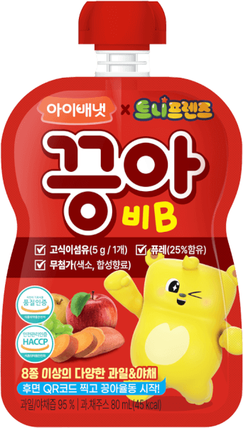 Nước ép trái cây Ivenet Puree B (táo, lê, nho, khoai lang) 80ml