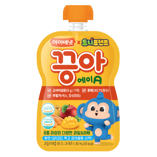 Combo 2 Nước ép trái cây Ivenet Puree A (táo, lê, xoài, cà rốt) 80ml