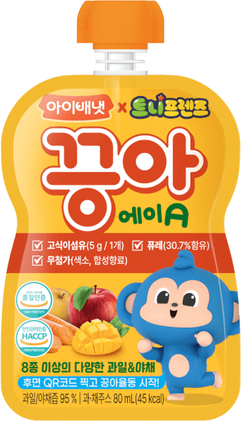 Nước ép trái cây Ivenet Puree A (táo, lê, xoài, cà rốt) 80ml