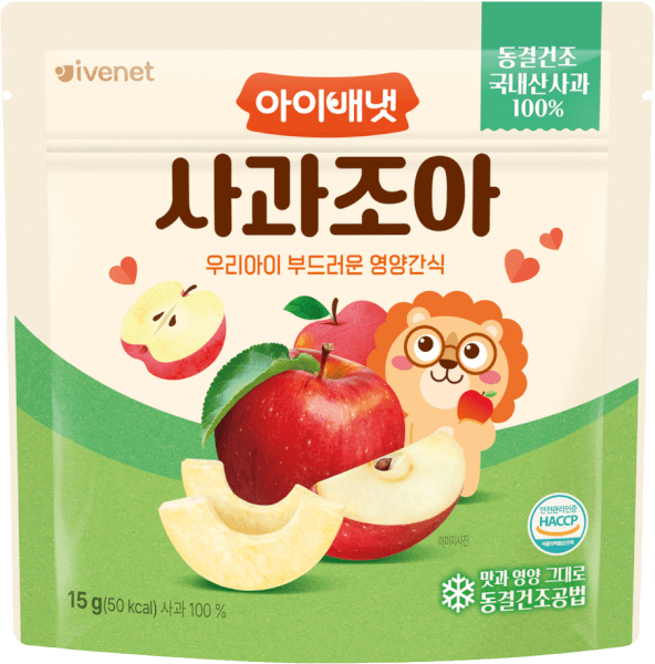 Táo sấy lạnh cho bé ăn dặm Ivenet 15g