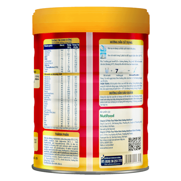 Combo 2 lon sữa GrowPLUS+ Đỏ 900g (từ 1 tuổi)