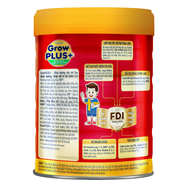 Combo 2 lon sữa GrowPLUS+ Đỏ 900g (từ 1 tuổi)