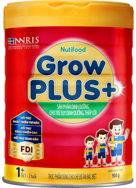 Sữa GrowPLUS+ Đỏ 1+ 900g (1-2 tuổi) (Giao bao bì ngẫu nhiên)