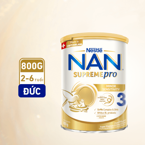 Combo 6 Sữa NAN SUPREME PRO số 3 800g (2-6 tuổi)