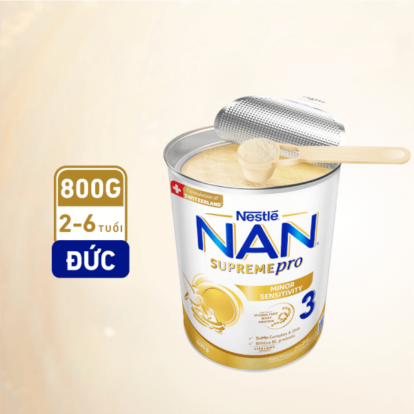 Combo 6 Sữa NAN SUPREME PRO số 3 800g (2-6 tuổi)