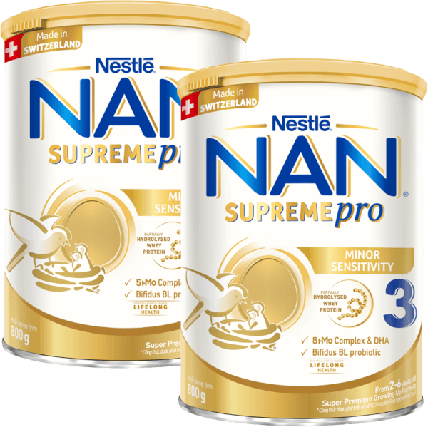 Combo 2 Sữa NAN SUPREME PRO số 3 800g (2-6 tuổi)