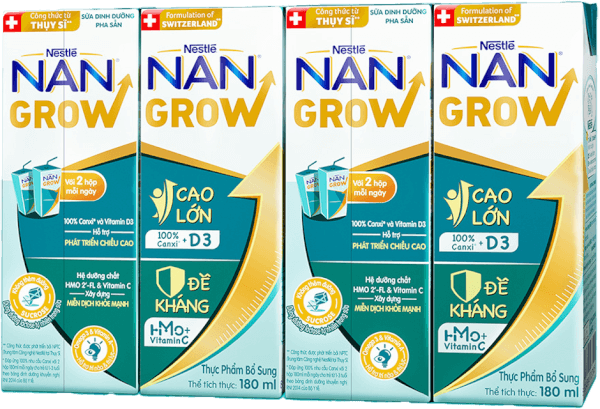 Thực phẩm bổ sung Nestlé NANGROW 6 (4x180ml)