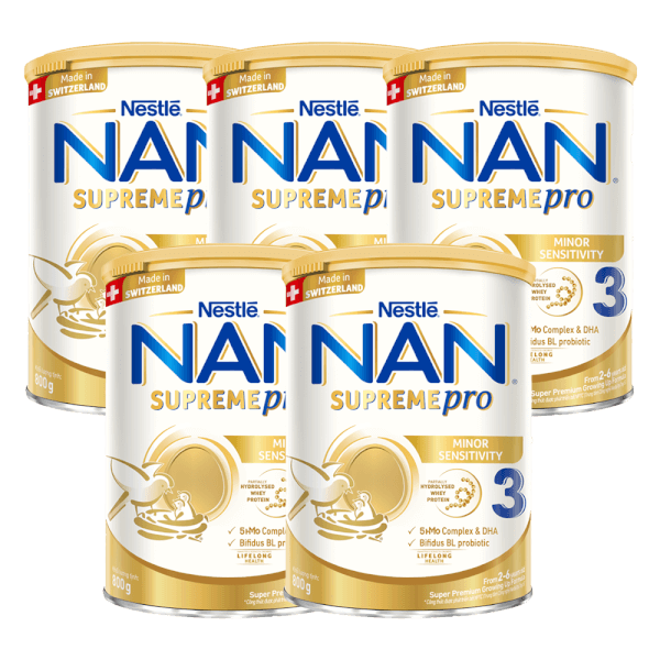 Combo 5 Sữa NAN SUPREME PRO số 3 800g (2-6 tuổi)