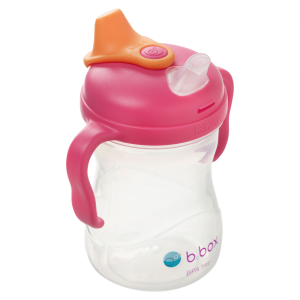 Bình uống nước vòi sillicone Bbox 240ml (màu hồng, Bbox-621)