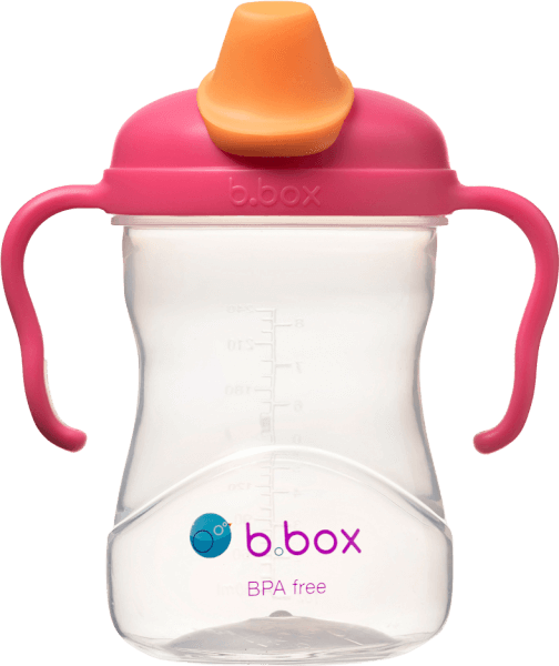 Bình uống nước vòi sillicone Bbox 240ml (màu hồng, Bbox-621)