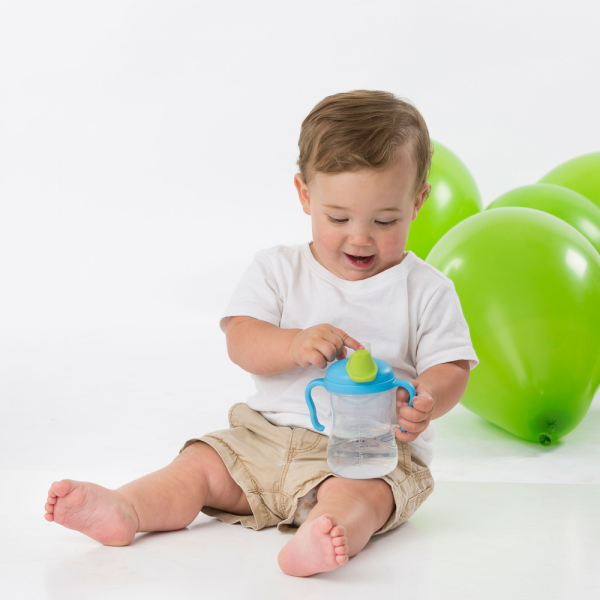 Bình uống nước vòi sillicone Bbox 240ml (màu xanh, Bbox-620)