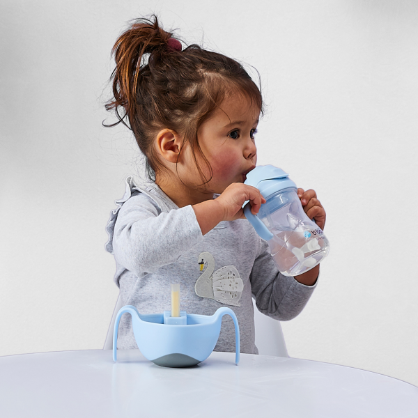 Bình nước 360 độ cho bé tập uống nước Bbox 240ml (màu xanh ngọc pastel, Bbox-519) (Giao bao bì ngẫu nhiên)