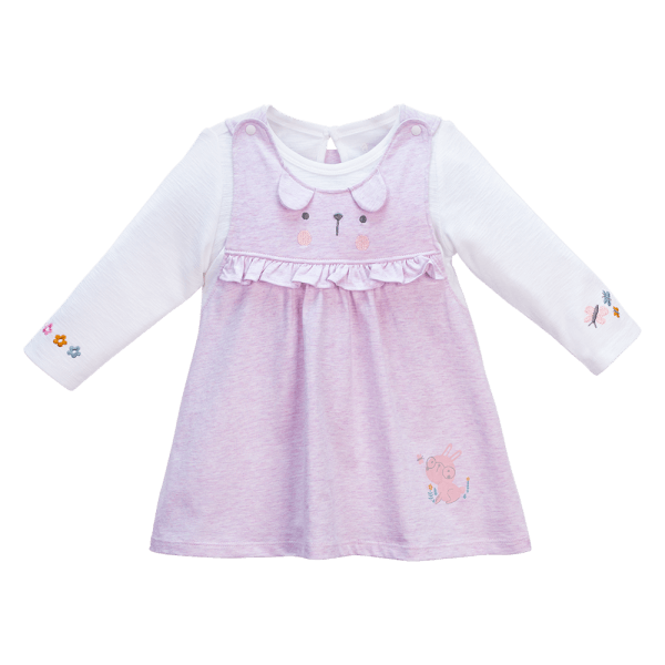 Đầm bé gái Hoa và Bướm Animo VD1223056 (6M-6Y,Hồng tím)