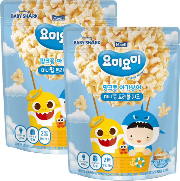 Combo 2 Thực Phẩm Bổ Sung Bánh Bỏng Bổ Sung Dha Yommy Maeil Ba Loại Phô Mai