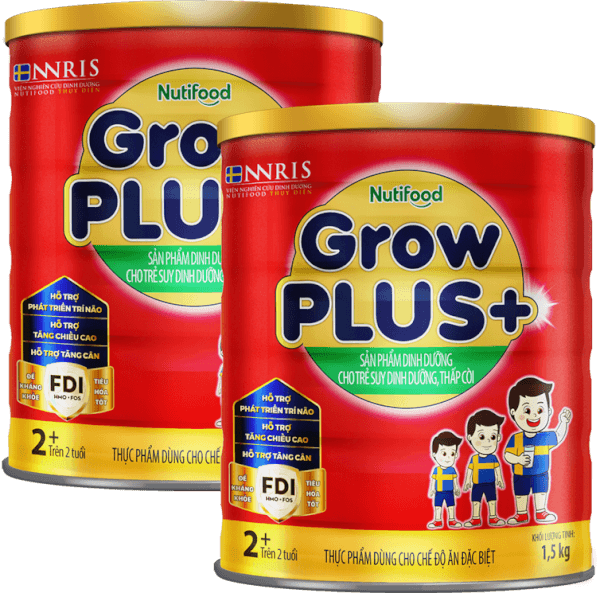 Combo 2 Sữa GrowPLUS+ Đỏ 2+ 1.5kg (Từ 2 tuổi)