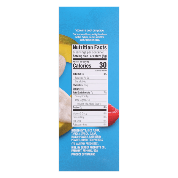 Bánh ăn dặm Gerber vị Xoài, Mâm Xôi *giao ngẫu nhiên*