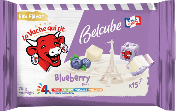 Thực phẩm bổ sung phô mai BelCube hương việt quất 78g