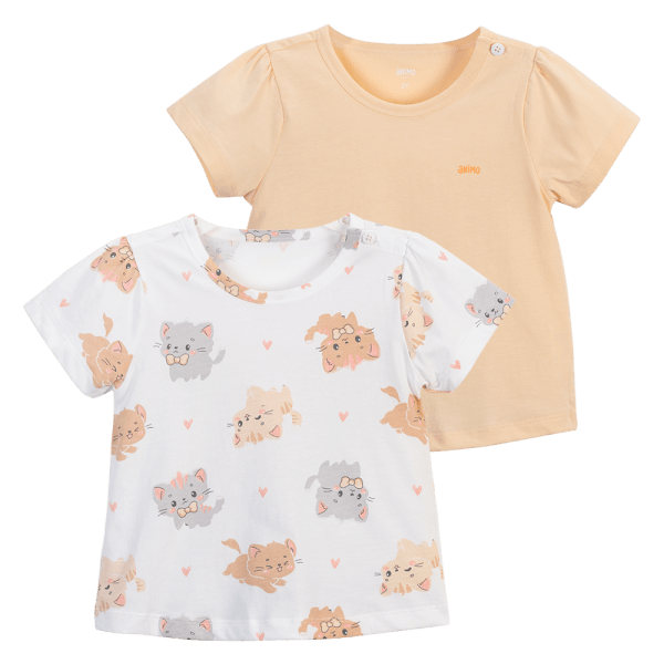Set 2 áo bé gái Animo Easy TX0824018 (1-4Y,Nhiều màu)