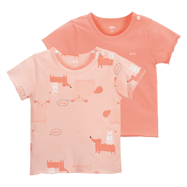 Set 2 áo bé gái Animo Easy TX0824011 (1-4Y,Nhiều màu)