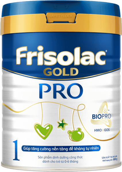 Sữa Frisolac Gold Pro số 1 800g (0-6 tháng)