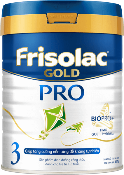 Sữa Frisolac Gold Pro số 3, 800g (1-3 tuổi) (Giao bao bì ngẫu nhiên)