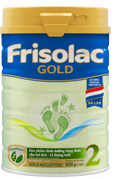 Sữa Frisolac Gold số 2 850g (6-12 tháng)