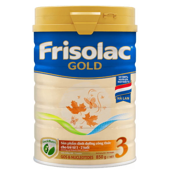 Sữa Frisolac Gold số 3 850g (1 - 2 tuổi)