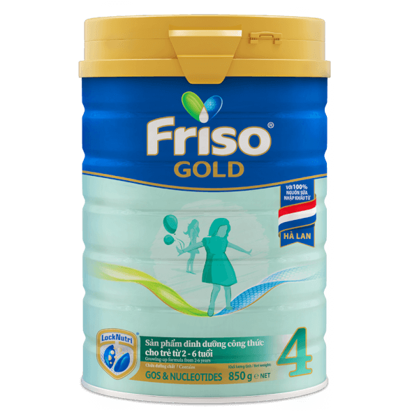 Combo 2 lon Friso Gold 4, 2 - 6 tuổi (850gr)