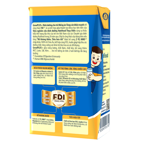 Thùng Sữa GrowPLUS+ Xanh 2+ 110ml (lốc 4 hộp)
